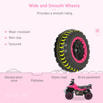 No Power Quad Toddler Ride On Car Foot-to-floor Sliding | Pink