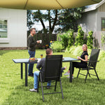 2pcs Folding Chair W/ Breathable Mesh Back And Seat | Black