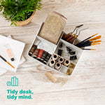 Small Desk Organiser Tray - White