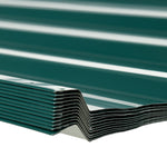 Pack Of 12 Metal Roofing Sheets For Greenhouse And Shed | Green