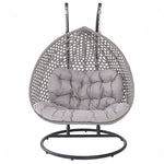 Oakley Double Swing Egg Pod Chair | Light Grey