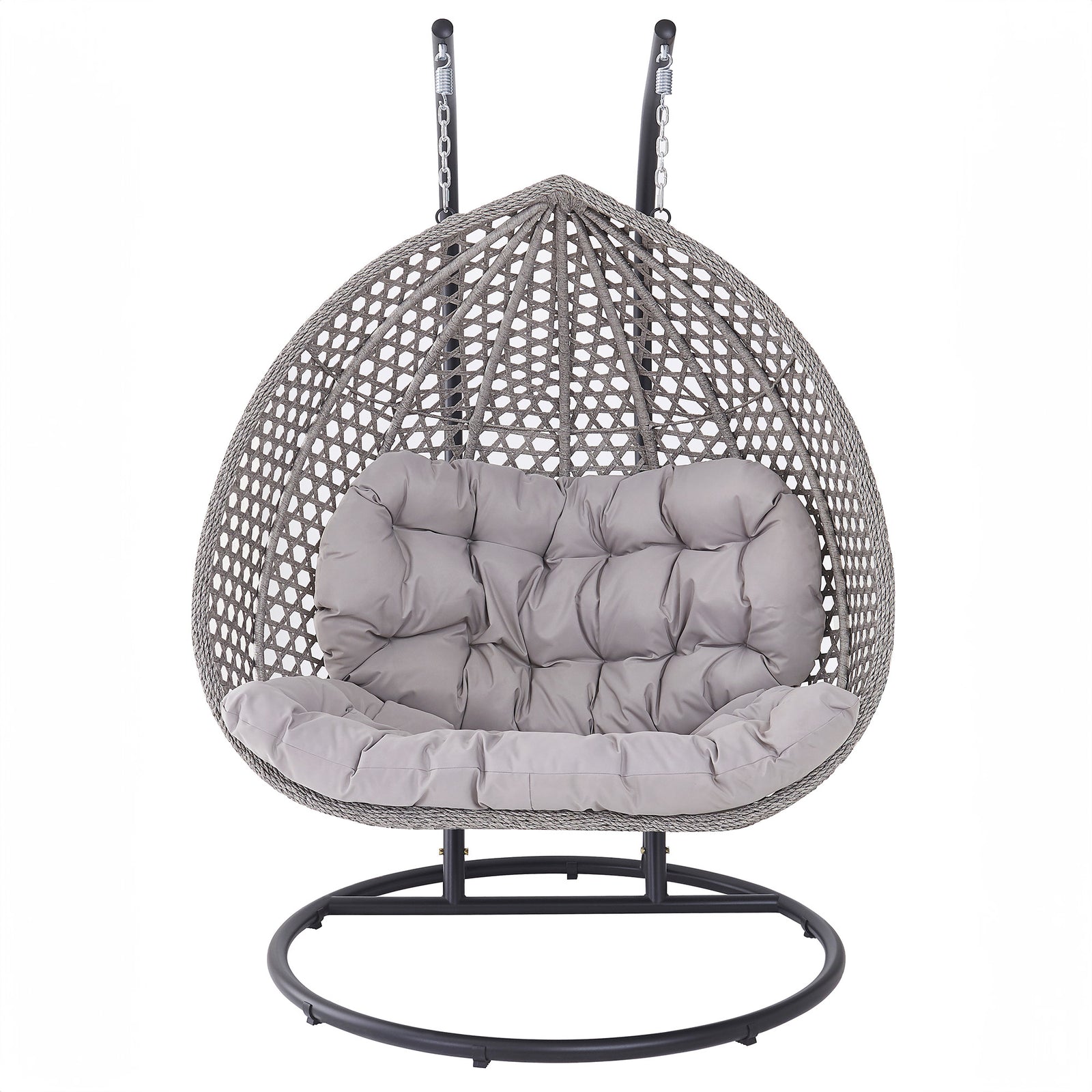 Oakley Double Swing Egg Pod Chair | Light Grey