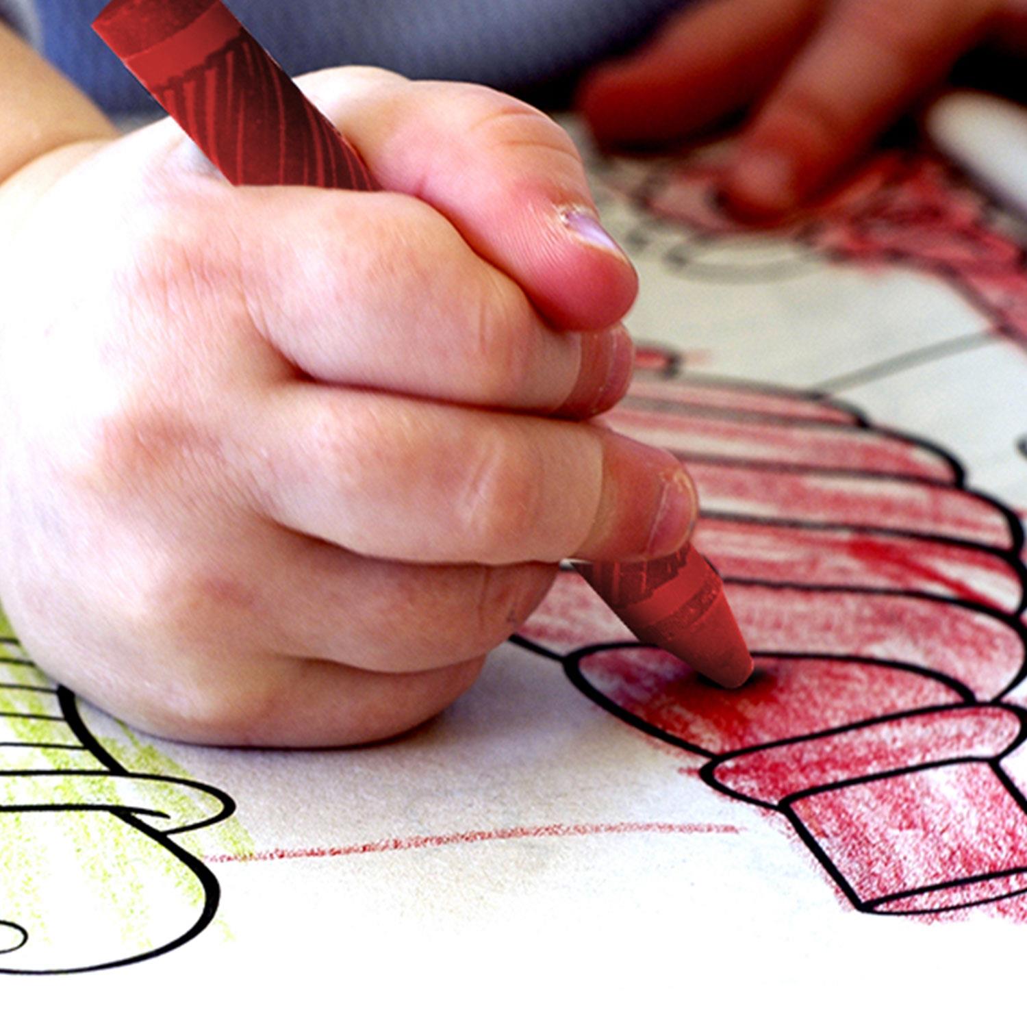 Safe And Non-toxic 4 Mini Assorted Colours Children's Wax Crayons