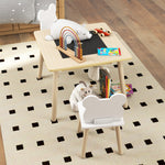 Aiyaplay 3-piece Toddler Table And Chairs Set For Nursery, Playroom