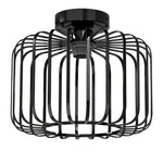 Emitto Ceiling Light Industrial Chandelier Metal Pendant Lamp Bedroom E27 Black