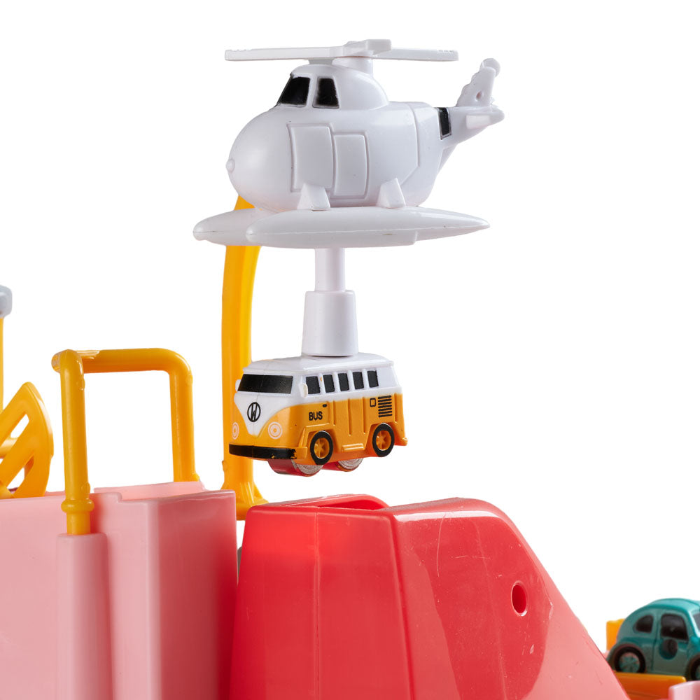 Car Race Tracks Toy Set | Pink