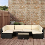 Garden Sofa Set Polyester Cover Replacement No Cushion | Beige