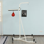 Free-standing Adjustable Speed Bag Platform | White