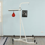 Free-standing Adjustable Speed Bag Platform | White