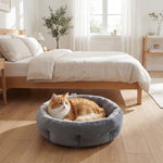 PawHut Cat Bed, Dog Pet Bed For Indoor Cats And Small Dogs