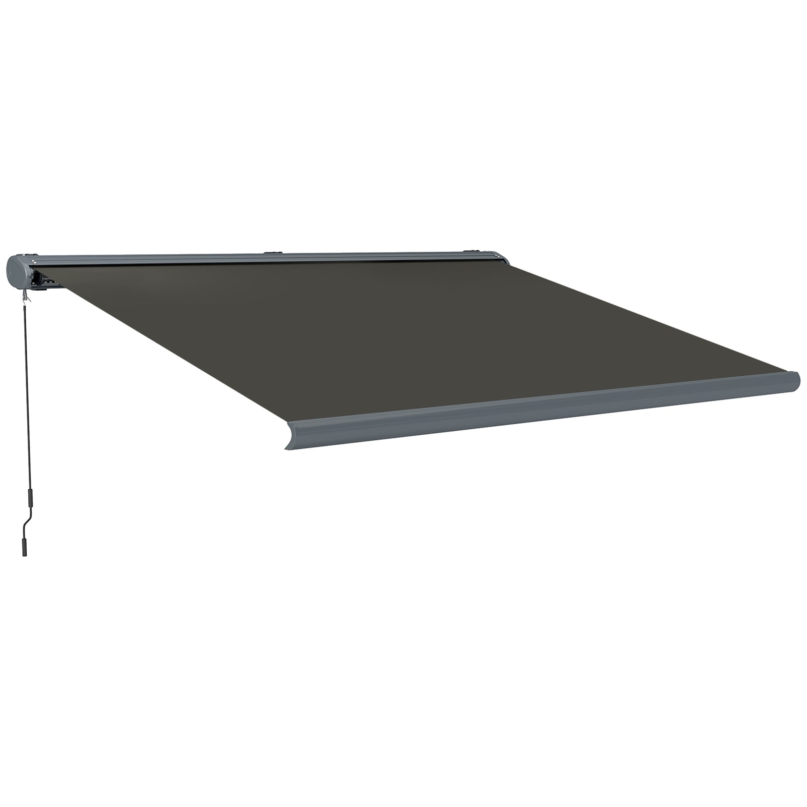 4x3(m) Full Cassette Electric Awning, Aluminium Frame | Dark Gray