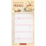 Winnie The Pooh 2026 Family Organiser Calendar (with Stickers) Official Product