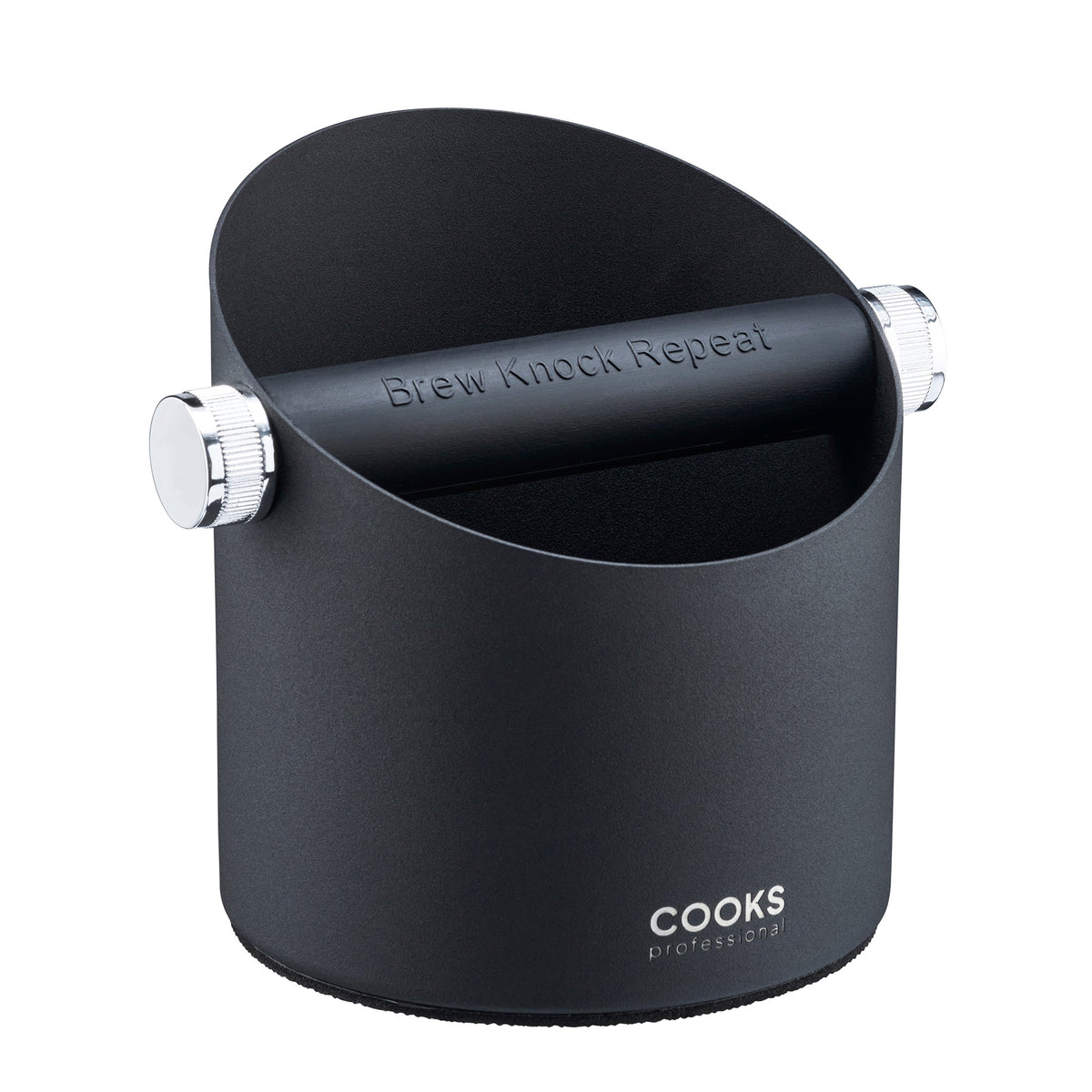 Steel Espresso Knock Box - Coffee Grounds Bin | Black