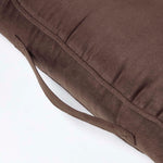 Faux Suede Coccyx Armchair Cushion | 50cm x 50cm | Brown