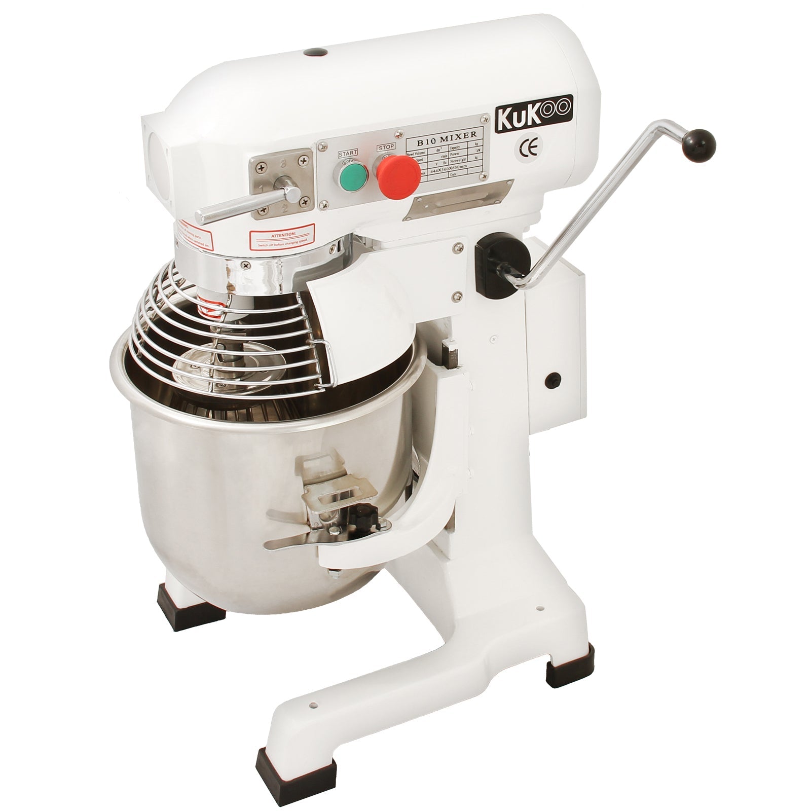 Commercial Planetary Food Mixer / Spiral Mixer | 10l | White
