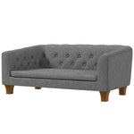 Dog Sofa Bed, Elevated Dog Couch For Small, Medium Dogs - Grey