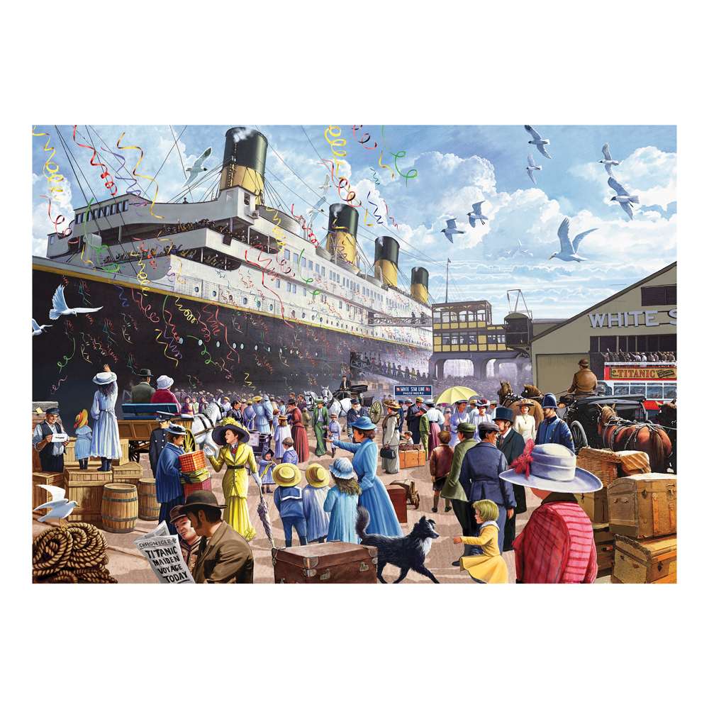 The House of Puzzles Titanic Embarking 1000 Piece Jigsaw Puzzle