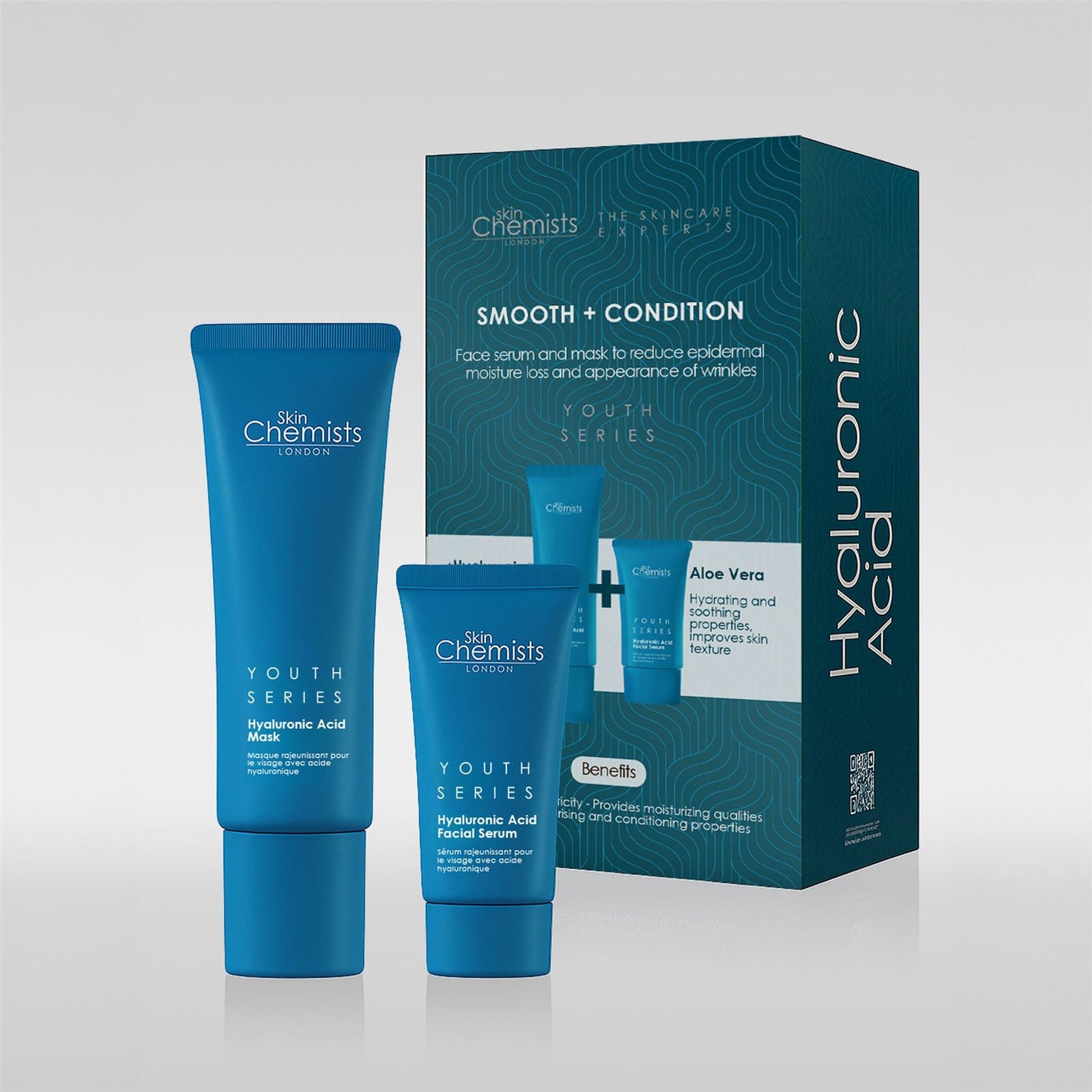 Hyaluronic Acid Anti-ageing Mask + Hyaluronic Acid Facial Serum 80ml