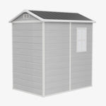 4x6 Ft Outdoor Garden Plastic Storage Shed | Grey