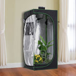 60x60x140cm Indoor Plant Grow Tent Hydroponic Mylar | Black
