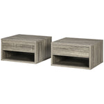 Floating Bedside Table Set Of 2 Wall Mounted Nightstand | Set-of-2