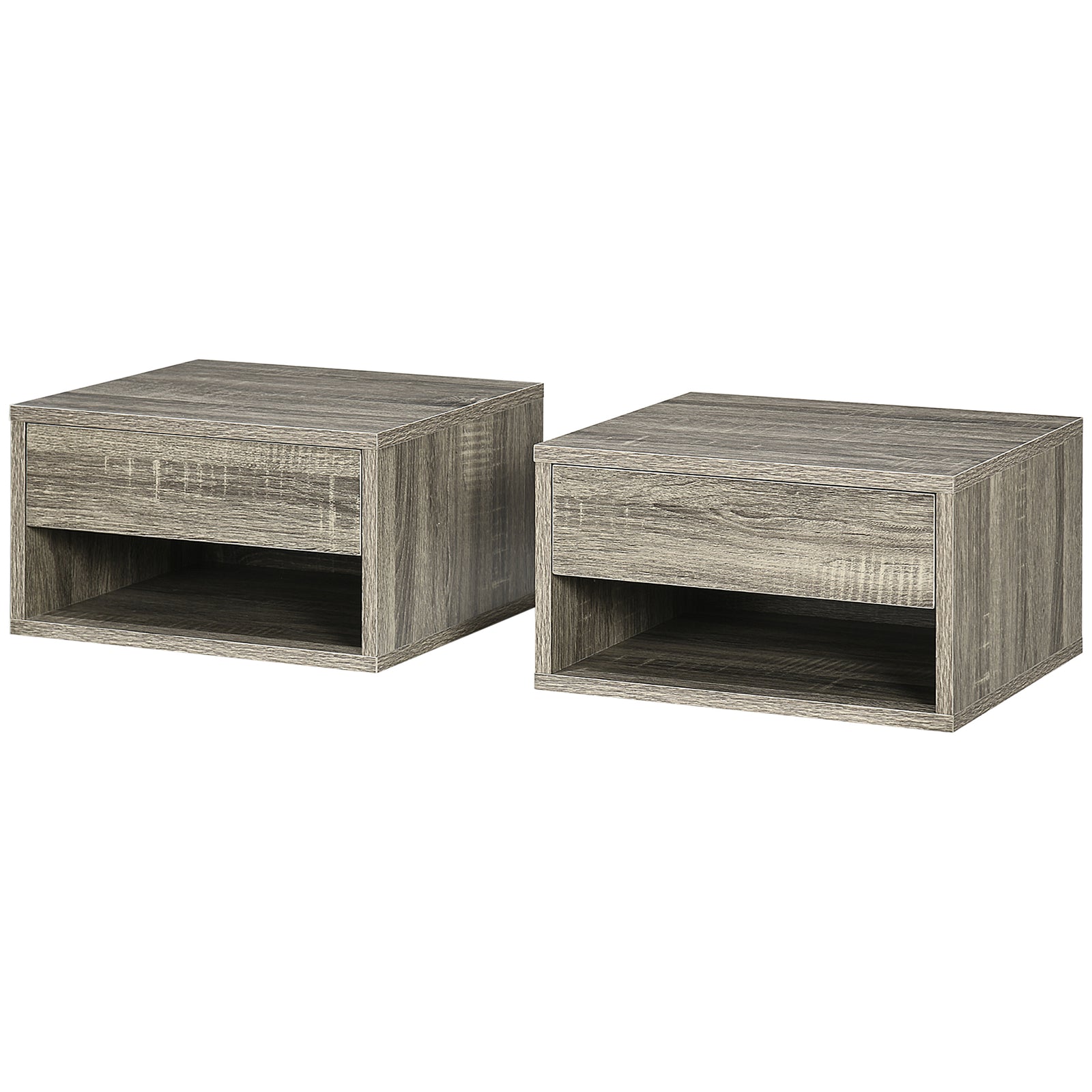 Floating Bedside Table Set Of 2 Wall Mounted Nightstand | Set-of-2