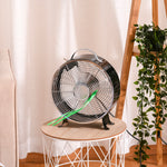 10" 2-speed Electric Fan W/ Safe Guard Anti-slip Feet | One Size | Black