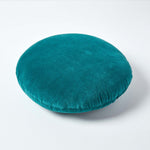 Luxury Velvet Round Cushion | 40cm x 40cm | Emerald Green