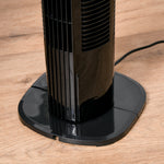 Led Tower Fan With Oscillation 3 Speed 3 Mode | One Size | Black