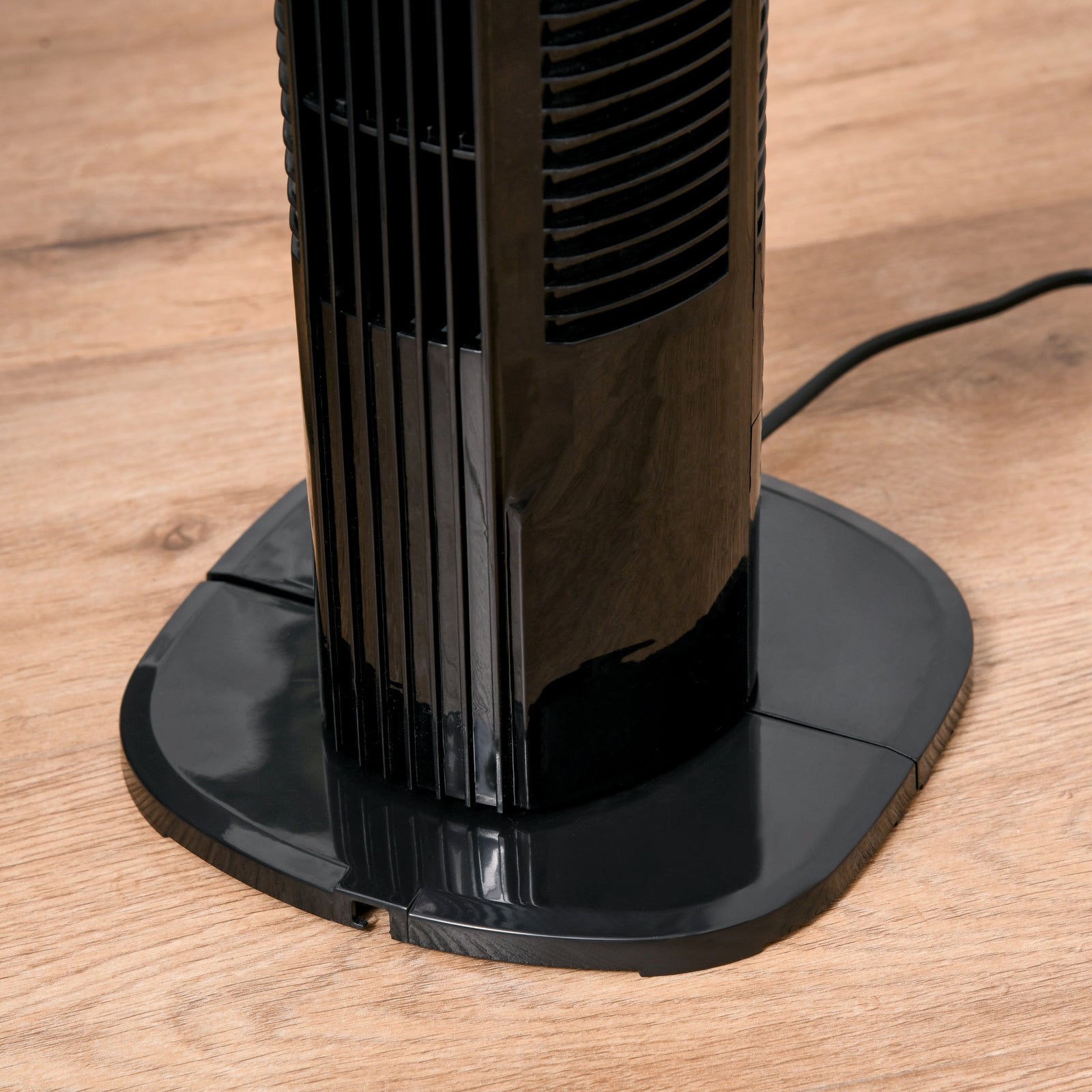 Led Tower Fan With Oscillation 3 Speed 3 Mode | One Size | Black