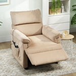 Massage Recliner With Quiet Motor, Power Reclining Chair | Brown