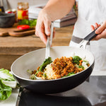 KitchenAid Cookware Coloured Aluminium Wok, Pfas Free, 28cm, Matt Black