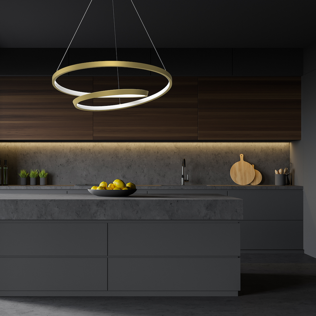 Pendant Lamp Lucero Gold 48w Led