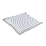 Striped Chair Seat Pad | 40cm x 40cm | Grey & White