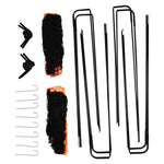 Football Goal Net Folding Outdoor With All Weather 6ft X 3ft | Orange