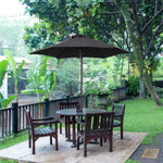 2m Parasol Patio Umbrella With 6 Ribs | Black