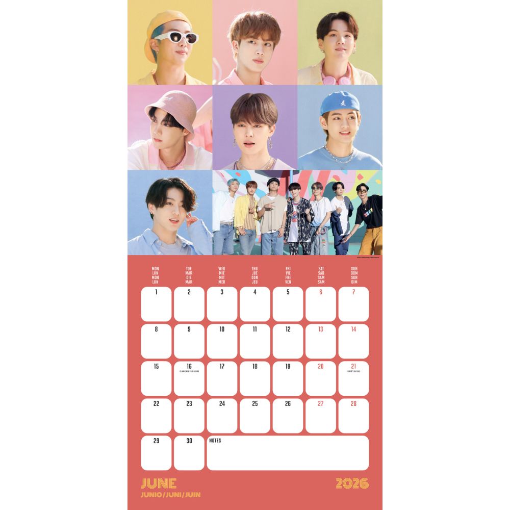 2026 Square Calendar (multi-language) Official Product