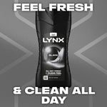 Black 12h Refreshing Fragrance Shower Gel Body Wash For Men, 225ml | Set of 30