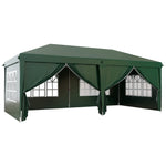 3 X 6 M Pop Up Gazebo With Sides And Windows | Green