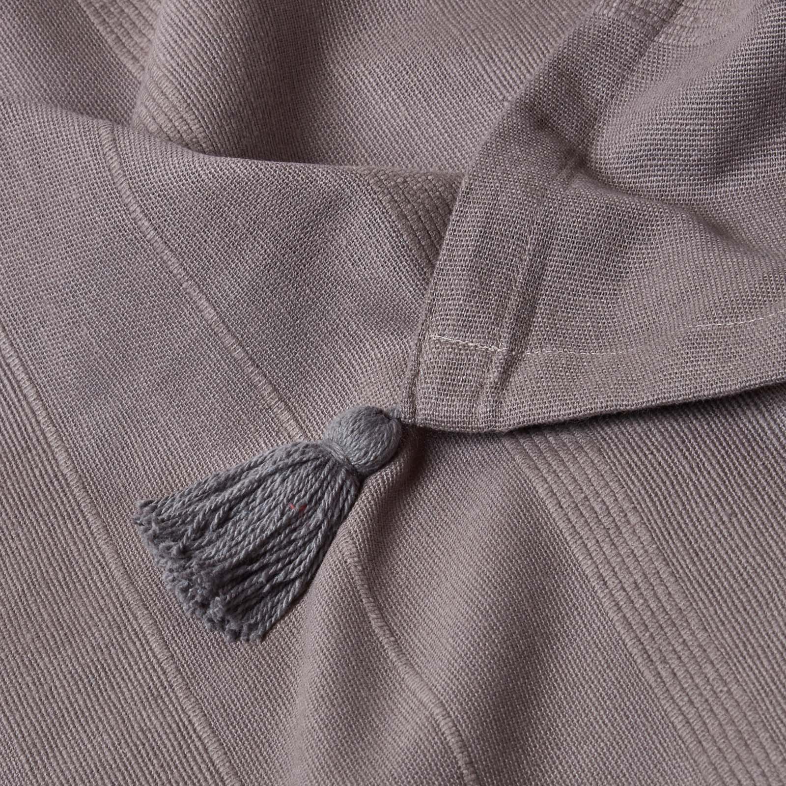 Cotton Rajput Ribbed Throw | 150cm x 200cm | Sea Grey