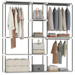 HOMCOM Open Portable Wardrobe, Clothes Rack With 8 Shelves
