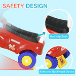 Ride On Car Foot To Floor Design With Under Seat Storage, Red