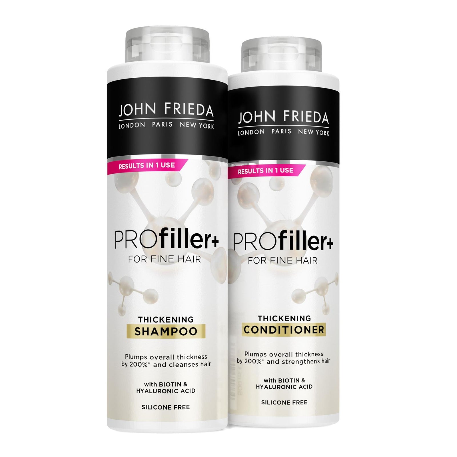 Shampoo & Conditioner Duo Pack Pro Filler+ For Fine Hair, 500ml