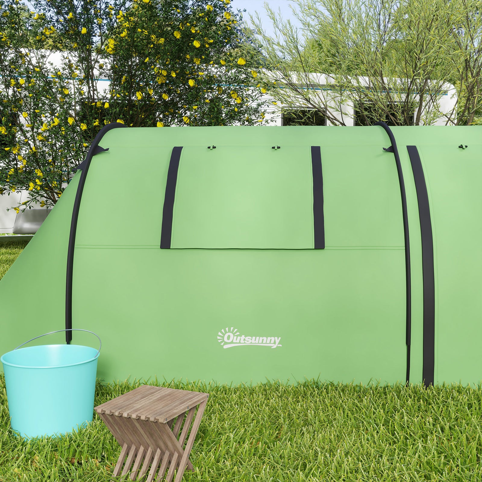 2 Room Camping Family Tent For 3-4 Man, 3000mm Waterproof | Green