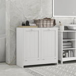 Tilt-out Laundry Storage Cabinet With 2 Compartment Hampers