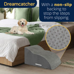 Dog Stairs For Bed, High Density Foam Pet Step Ramp For Sofa, Dogs & Cats, 2,3 & 4 Steps | 2 Step | Grey