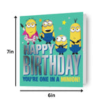 Minions 'one In A Minions' Birthday Card Official Product
