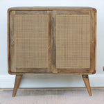 Solid Mango Wood Close-knit Sliding Cabinet