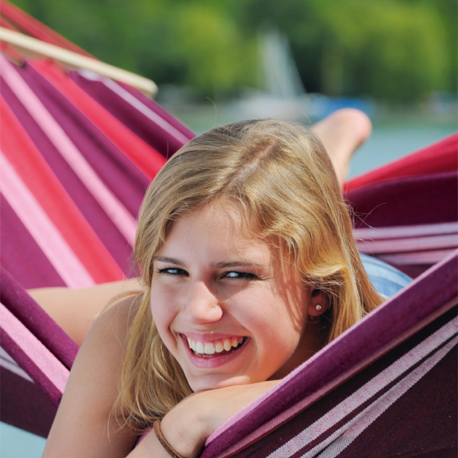 Summer Single Hammock  Stand Set