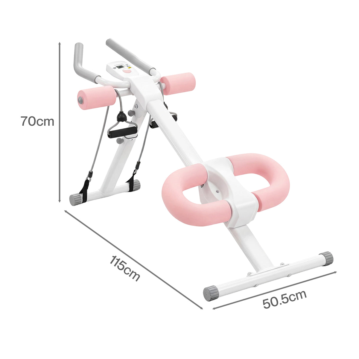 Centra Adjustable Ab Machine Foldable Abdominal Trainer Home Workout Monitor